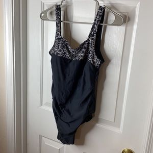 Shore Shapes Black White One Piece Bathing Suit 12